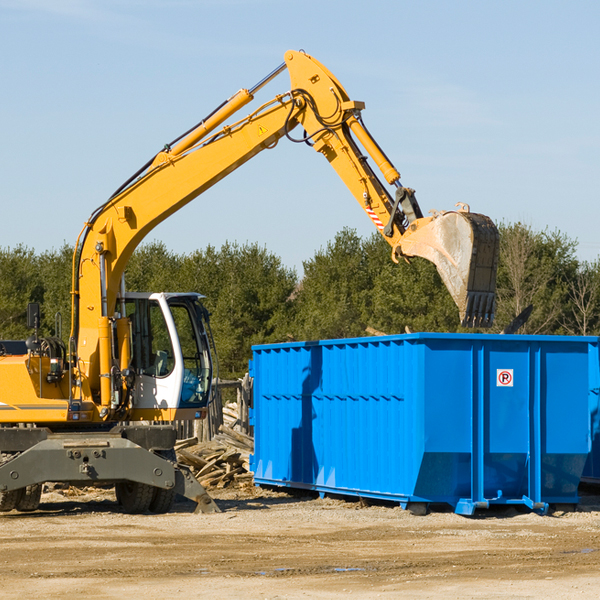 what are the rental fees for a residential dumpster in Blue Jay OH